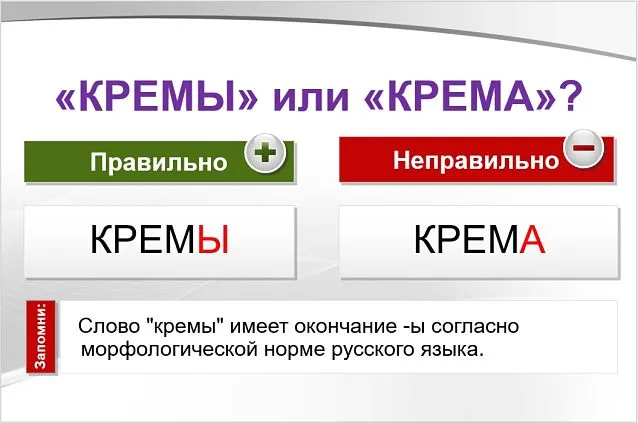 Кремы или крема — как пишется