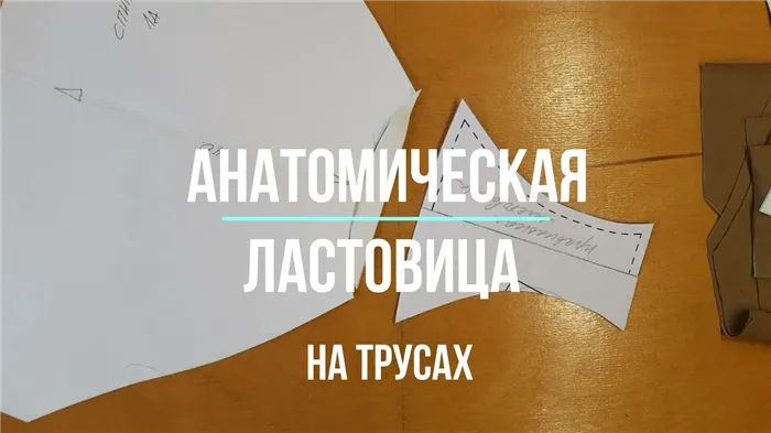 Анатомическая ластовица на трусах